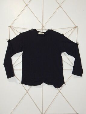 Comme des Garçons, long-sleeve jersey top with raw hem, c.: 1990s